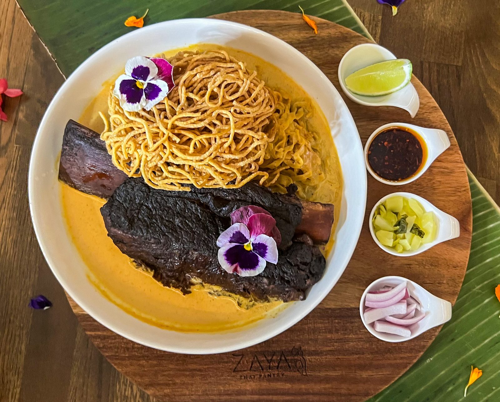 Short rib khao soi at Zaya Thai Pantry